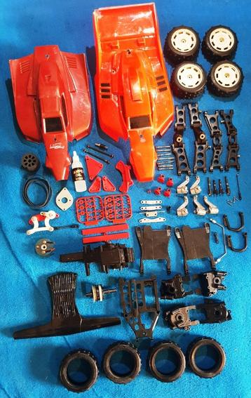 Lot van onderdelen voor Nikko Super Sprint/Dandy Dash/Brat  beschikbaar voor biedingen