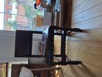 Leren stoelen, Huis en Inrichting, Ophalen, Gebruikt, Bruin, Hout