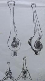 GERARD HOLMENS / ONTWERP SCULPTUUR / ORIGINEEL / 26x18cm SIG, Ophalen of Verzenden