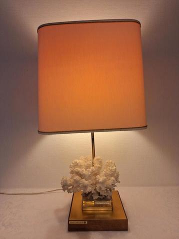Lampe de table avec corail - Tafellamp met  koraal beschikbaar voor biedingen