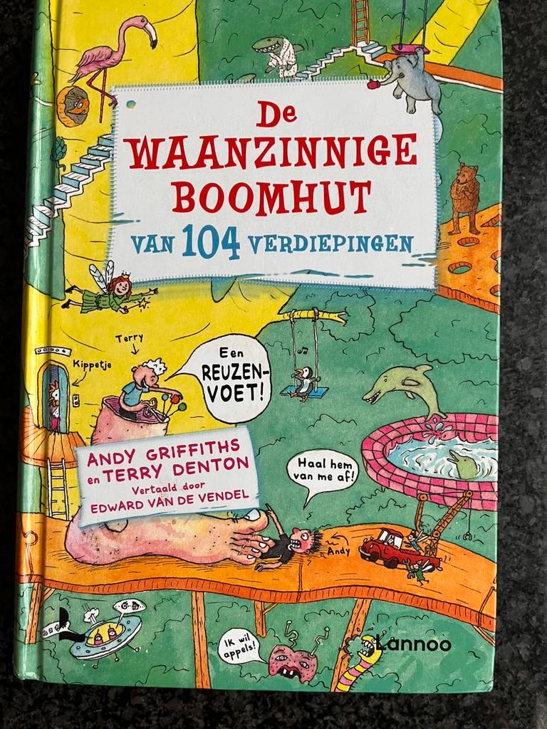 De Waanzinnige Boomhut van 104 verdiepingen, Livres, Livres pour enfants | Jeunesse | Moins de 10 ans, Comme neuf, Fiction général