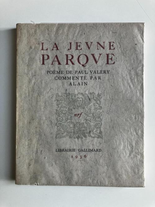 La jeune parque - Paul Valéry (Librairie Gallimard, 1936), Boeken, Literatuur, Ophalen