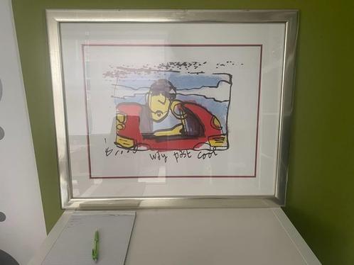 Herman Brood  Way Past Cool - handgesigneerd nr. 17/125, Antiek en Kunst, Kunst | Schilderijen | Modern, Ophalen of Verzenden