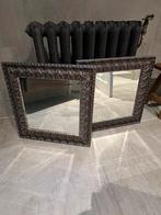 2x mooie houten spiegels, Maison & Meubles, Accessoires pour la Maison | Miroirs, Neuf, Moins de 100 cm, Carré, Enlèvement