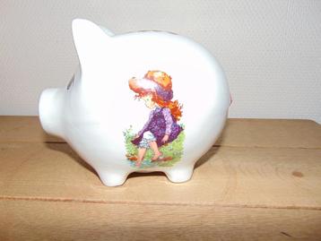Spaarvarken Sarah Kaye, Enlèvement ou Envoi, Comme neuf, Pierre, Poterie ou Céramique, Animal