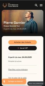 Pierre Garnier en concert a forêt national 24/06/25 50 eur, Tickets en Kaartjes, Concerten | Nederlandstalig