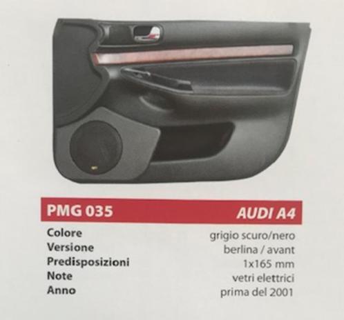 Poket – PMG035 - deurpaneel voor Audi A4  tot 2001, Autos : Divers, Haut-parleurs voiture, Neuf, Enlèvement ou Envoi