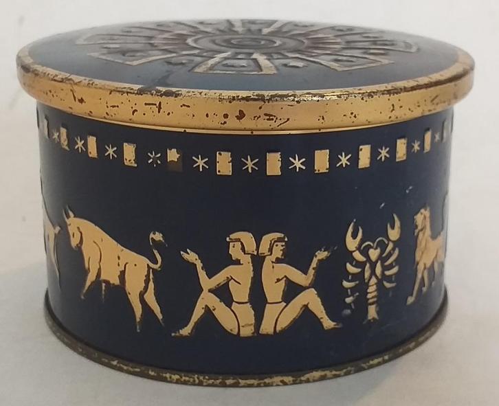 oude blikken doos - Trefin, Verzamelen, Blikken, Ophalen of Verzenden