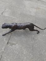 Schitterende panter in brons Cartier-stijl (dierlijk brons), Verzamelen, Ophalen of Verzenden, Gebruikt, Wild dier, Beeldje of Figuurtje