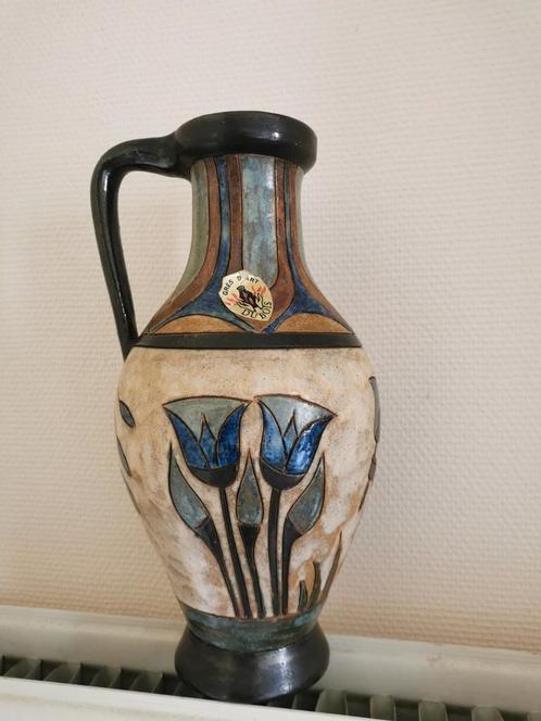 Vaas Art Nouveau Antoine Dubois, Antiquités & Art, Antiquités | Vases, Enlèvement ou Envoi