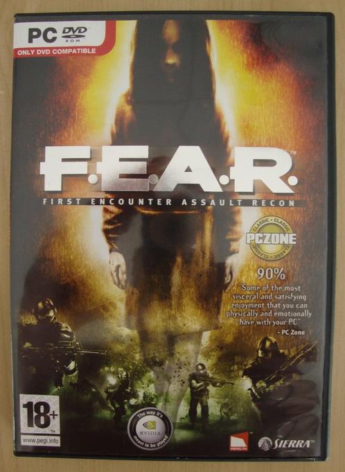 PC Spel: F.E.A.R. (PC DVD-Rom), Games en Spelcomputers, Games | Pc, Gebruikt, Shooter, 1 speler, Vanaf 18 jaar, Eén computer, Online