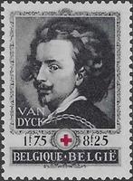 651 – 1944 – postfris XX - zelfportret Antoon van Dyck, Postzegels en Munten, Orginele gom, Kunst, Ophalen of Verzenden, Zonder stempel