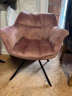 2 fauteuils en velours, rose ancien, Huis en Inrichting, Fauteuils, Ophalen, Zo goed als nieuw