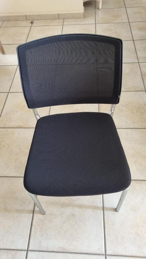 Stoel, stoelen 4 in aantal, Huis en Inrichting, Stoelen, Zo goed als nieuw, Vier, Metaal, Zwart, Ophalen