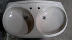 NEUF : évier double de salle de bain, couleur brun-creme, Bricolage & Construction, Enlèvement, Neuf, Lavabo
