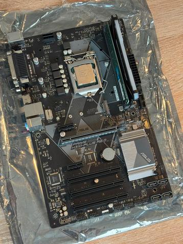 Carte mère Asus H310 + CPU i5 8600K + 16 Gb DDR4 beschikbaar voor biedingen