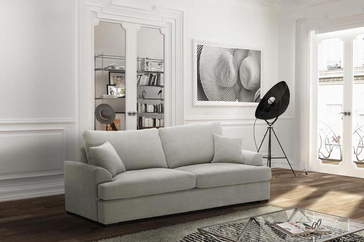 Canapé 3 places (couleur sable), Huis en Inrichting, Zetels | Zetels, Zo goed als nieuw, Rechte bank, Driepersoons, 200 tot 250 cm