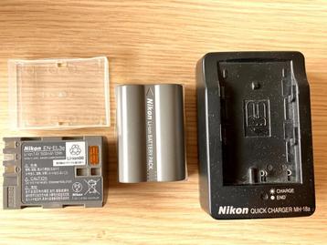 Nikon batterij en oplader beschikbaar voor biedingen