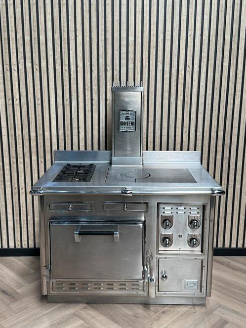 Prachtig Molteni Fornuis Inox 120cm + Gasoven, Elektronische apparatuur, Fornuizen, Gas, Grill, Ophalen of Verzenden