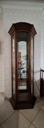 Vitrinekast - massief eik, Huis en Inrichting, Kasten | Vitrinekasten, Ophalen, Eikenhout, 200 cm of meer, 50 tot 100 cm