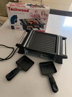 Grill raclette poêlons  techwood, Elektronische apparatuur, Gourmetstellen, Ophalen of Verzenden, Zo goed als nieuw