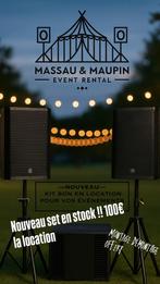 Set sono à louer  2 têtes 15” + sub 18” – 100 €/soirée, Hobby en Vrije tijd, Ophalen of Verzenden, Zo goed als nieuw