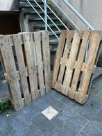 gratis 2 houten palletten, Doe-het-zelf en Bouw, Hout en Planken, Ophalen, Gebruikt, Pallet