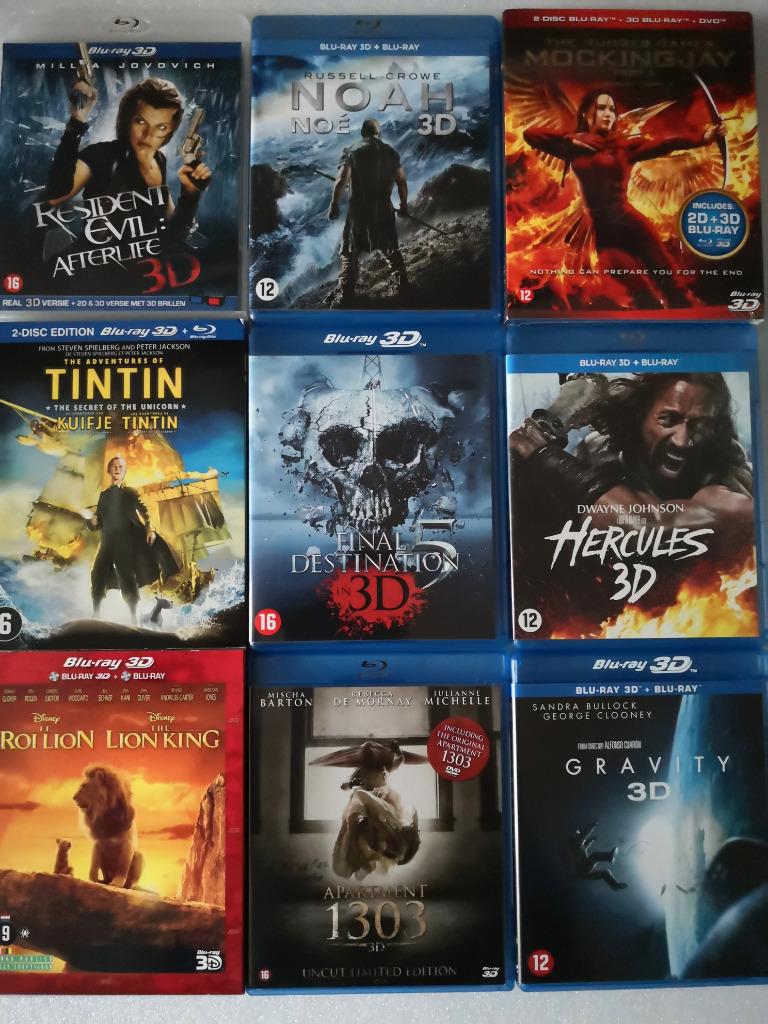 3D Blu-rays uit te kiezen [deel 4], CD & DVD, Blu-ray, 3D, Enlèvement ou Envoi