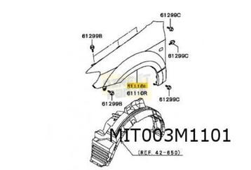 Mitsubishi Outlander (5/03-2/07) voorscherm Links Origineel! beschikbaar voor biedingen