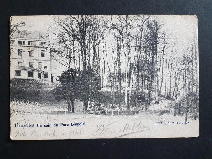 Carte postale bruxelloise Un coin du Parc Léopold 1906, Collections, Cartes postales | Belgique, Affranchie, Bruxelles (Capitale)