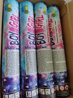 Ongebruikt! Confetti + rook kanon gender reveal ROZE, Ophalen of Verzenden, Roze