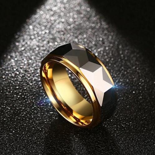 Trouwringen wolfraam 18 karaat verguld - Goudberg, Handtassen en Accessoires, Ringen, Nieuw, Dame of Heer, Goud, Overige materialen