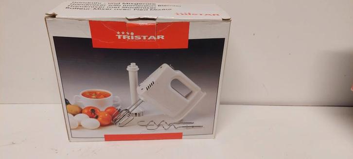 Nouveau batteur Tristar + accessoires (en boîte), Electroménager, Mélangeurs, Neuf, Mélangeur de puissance, Enlèvement ou Envoi