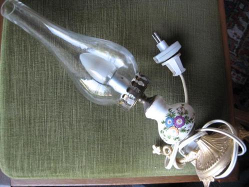 lampe antique électrique, Antiquités & Art, Antiquités | Verre & Cristal, Enlèvement ou Envoi