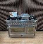 Luxe rvs Boretti Majestic Fornuis 7-pits  (Gratis bezorgen), 60 cm of meer, Ophalen of Verzenden, Zo goed als nieuw, Energieklasse A of zuiniger