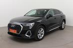 (1YDJ726) Audi Q3 Sportback, Auto's, Audi, Voorwielaandrijving, Zwart, Bedrijf, 5 deurs