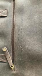 Bruine lederen laptop tas Arthur&Aston, Computers en Software, Laptoptassen, Ophalen, 16 inch