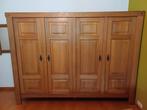 massief eiken kast gezandstraald 250 x 184 x 62, Huis en Inrichting, Ophalen, Zo goed als nieuw, Eikenhout, Met hangruimte