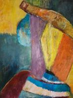 (Cobra Groep) Erik Ortvad  Olie werk op doek, Ophalen