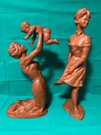 Paul Sersté twee beelden; Maternité & Dans le vent, Antiquités & Art, Art | Sculptures & Bois, Enlèvement