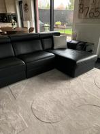 Zwart lederen hoeksalon, Ophalen, Nieuw