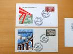 Luxemburg : 3 FDC's (1956 / 1966), Ophalen of Verzenden, Luxemburg