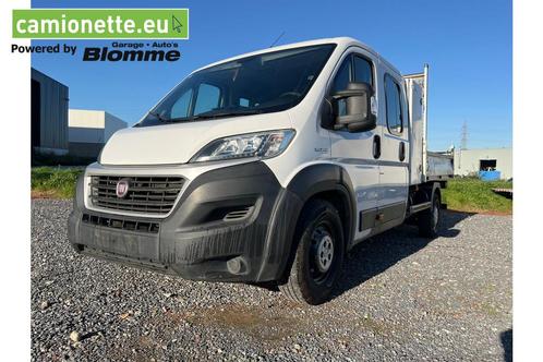 Fiat Ducato 33 2.3 MultiJet L2H1 DC kipper - open laadbak -, Autos, Camionnettes & Utilitaires, Entreprise, Achat, ABS, Alarme