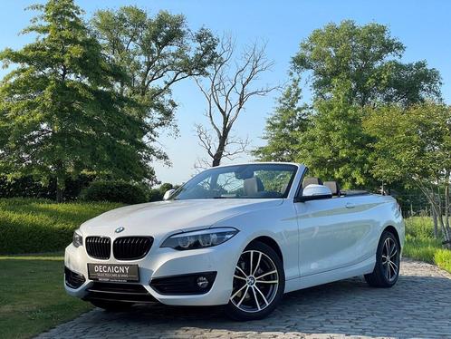 BMW 218I 1.5 Cabriolet *Auto Airco*Leder*Sensoren voor/acht, Auto's, BMW, Bedrijf, ABS, Airbags, Airconditioning, Bluetooth, Boordcomputer