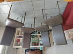 4 metalen stoelen met simileder bekleding, Ophalen