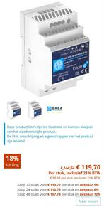 4xNieuw -EREA DR-SPS-M-60W24V/BTE Gelijkspanningsvoedingen, Enlèvement, Neuf