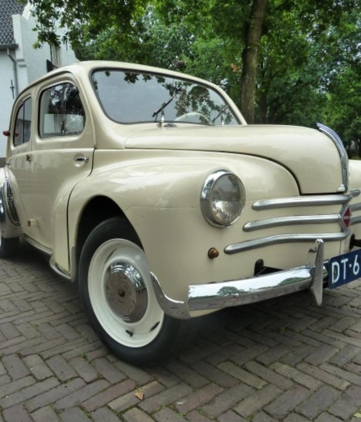 Renault 4CV, Auto's, Oldtimers, Particulier, Renault, Benzine, 4 deurs, Automaat, Beige, Overige kleuren, Stof, Ophalen
