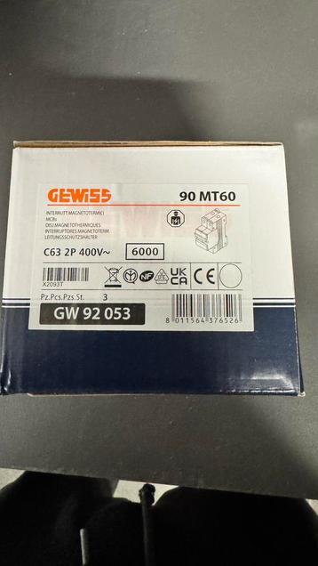 Disjoncteur MT 60 2P C63A beschikbaar voor biedingen