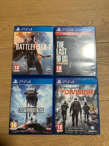 Verschillende ps4 games beschikbaar voor biedingen