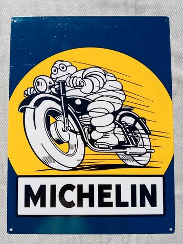 Panneau d'affichage métallique Michelin vers 1990., Enlèvement ou Envoi, Neuf, Panneau publicitaire